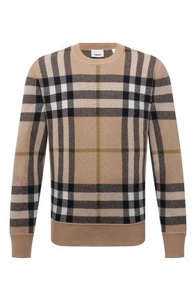 Мужской кашемировый свитер BURBERRY бежевого цвета по цене 69100 руб., арт. 8041286 | Фото 1 Мужской кашемировый свитер BURBERRY бежевого цвета, арт. 8041286 | Фото 1