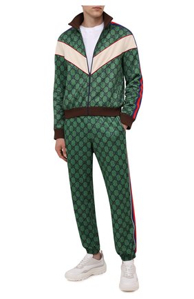 Мужской толстовка GUCCI зеленого цвета по цене 151000 руб., арт. 653367/XJDF0 | Фото 2 Мужской толстовка GUCCI зеленого цвета, арт. 653367/XJDF0 | Фото 2
