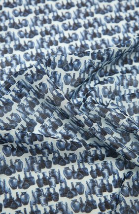 Мужской платок из хлопка и шелка ETON синего цвета, арт. A000 32969 | Фото 2 (Материал: Хлопок, Текстиль)