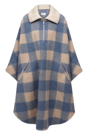 Женская пончо ISABEL MARANT ETOILE голубого цвета по цене 54550 руб., арт. KP0035-21A009E/GABIN | Фото 1 Женская пончо ISABEL MARANT ETOILE голубого цвета, арт. KP0035-21A009E/GABIN | Фото 1 (Материал внешний: Синтетический материал; Стили: Кэжуэл; Длина (верхняя одежда): Длинные)