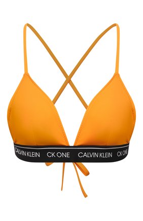 Женский треугольный бра CALVIN KLEIN оранжевого цвета по цене 5565 руб., арт. KW0KW01409 | Фото 1 Женский треугольный бра CALVIN KLEIN оранжевого цвета, арт. KW0KW01409 | Фото 1