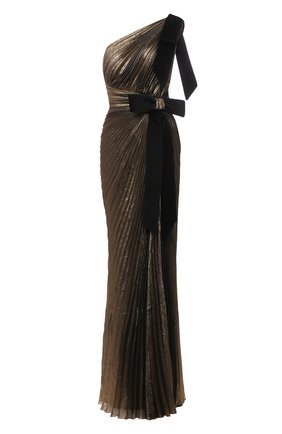 Женское платье ZUHAIR MURAD бронзового цвета по цене 569000 руб., арт. DRS21030/CHLU005 | Фото 1 Женское платье ZUHAIR MURAD бронзового цвета, арт. DRS21030/CHLU005 | Фото 1