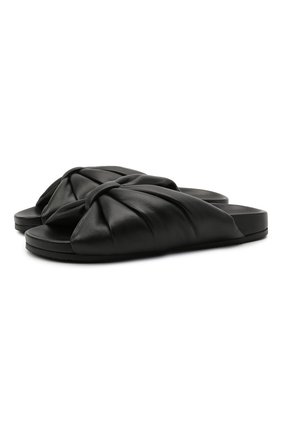 Женские кожаные шлепанцы BALENCIAGA черного цвета по цене 48450 руб., арт. 653904/WA2M3 | Фото 1 Женские кожаные шлепанцы BALENCIAGA черного цвета, арт. 653904/WA2M3 | Фото 1