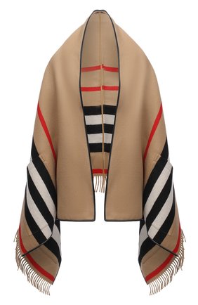 Женская шаль из шерсти и кашемира BURBERRY бежевого цвета по цене 100000 руб., арт. 8019415 | Фото 1 Женская шаль из шерсти и кашемира BURBERRY бежевого цвета, арт. 8019415 | Фото 1
