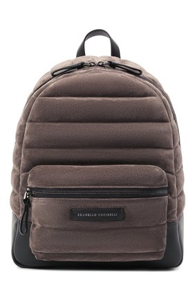 Женский рюкзак BRUNELLO CUCINELLI темно-бежевого цвета по цене 248500 руб., арт. MBDLD2348 | Фото 1 Женский рюкзак BRUNELLO CUCINELLI темно-бежевого цвета, арт. MBDLD2348 | Фото 1 (Материал: Натуральная кожа, Натуральная замша; Стили: Кэжуэл; Размер: medium)