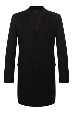 Мужской пальто из шерсти и кашемира HUGO черного цвета по цене 39500 руб., арт. 50456693 | Фото 1 Мужской пальто из шерсти и кашемира HUGO черного цвета, арт. 50456693 | Фото 1