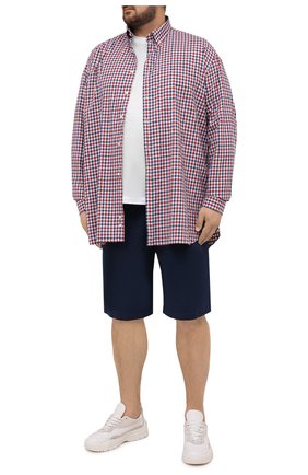 Мужская хлопковая рубашка PAUL&SHARK красного цвета по цене 22800 руб., арт. 11313047/C00/48-50 | Фото 2 Мужская хлопковая рубашка PAUL&SHARK красного цвета, арт. 11313047/C00/48-50 | Фото 2
