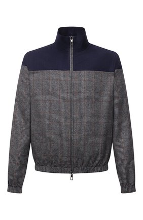 Мужской двусторонний бомбер LORO PIANA серого цвета по цене 272000 руб., арт. FAL8136 | Фото 1 Мужской двусторонний бомбер LORO PIANA серого цвета, арт. FAL8136 | Фото 1