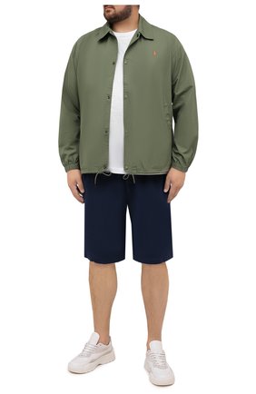 Мужская хлопковая куртка POLO RALPH LAUREN зеленого цвета по цене 20800 руб., арт. 711842968/PRL BS | Фото 2 Мужская хлопковая куртка POLO RALPH LAUREN зеленого цвета, арт. 711842968/PRL BS | Фото 2