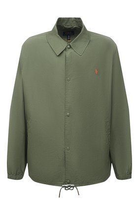 Мужская хлопковая куртка POLO RALPH LAUREN зеленого цвета по цене 26050 руб., арт. 711842968/PRL BS | Фото 1 Мужская хлопковая куртка POLO RALPH LAUREN зеленого цвета, арт. 711842968/PRL BS | Фото 1 (Материал внешний: Хлопок; Длина (верхняя одежда): Короткие; Big sizes: Big Sizes; Кросс-КТ: Куртка, Ветровка; Рукава: Длинные; Стили: Кэжуэл)