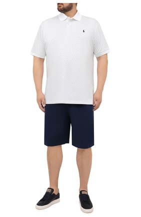 Мужское хлопковое поло POLO RALPH LAUREN белого цвета по цене 11250 руб., арт. 711842843/PRL BS | Фото 2 Мужское хлопковое поло POLO RALPH LAUREN белого цвета, арт. 711842843/PRL BS | Фото 2
