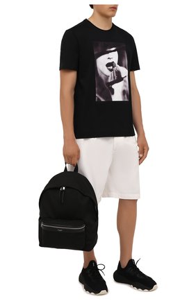 Мужская хлопковая футболка LIMITATO черного цвета, арт. STUDY/T-SHIRT | Фото 2 (Материал внешний: Хлопок; Длина (для топов): Стандартные; Рукава: Короткие; Принт: С принтом)