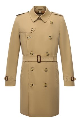Мужской хлопковый тренч BURBERRY бежевого цвета по цене 159000 руб., арт. 8045859 | Фото 1 Мужской хлопковый тренч BURBERRY бежевого цвета, арт. 8045859 | Фото 1