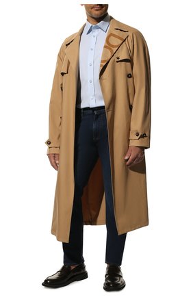 Мужская хлопковая рубашка BURBERRY голубого цвета по цене 34000 руб., арт. 8043061 | Фото 2 Мужская хлопковая рубашка BURBERRY голубого цвета, арт. 8043061 | Фото 2
