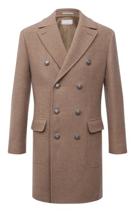 Мужской шерстяное пальто BRUNELLO CUCINELLI бежевого цвета по цене 499500 руб., арт. MQ4219003D | Фото 1