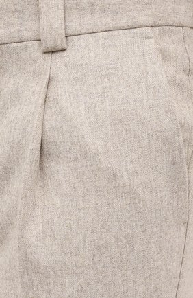 Мужские шерстяные брюки BRUNELLO CUCINELLI бежевого цвета, арт. M038PE1450 | Фото 5 (Материал внешний: Шерсть; Длина (брюки, джинсы): Стандартные; Случай: Повседневный; Стили: Кэжуэл)