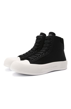 Мужские текстильные кеды ALEXANDER MCQUEEN черного цвета по цене 41650 руб., арт. 667816/W4MV7 | Фото 1 Мужские текстильные кеды ALEXANDER MCQUEEN черного цвета, арт. 667816/W4MV7 | Фото 1