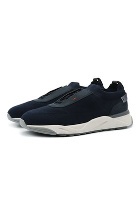 Мужские текстильные кроссовки SANTONI темно-синего цвета по цене 37300 руб., арт. MBI021601BGRNH0DU60 | Фото 1 Мужские текстильные кроссовки SANTONI темно-синего цвета, арт. MBI021601BGRNH0DU60 | Фото 1