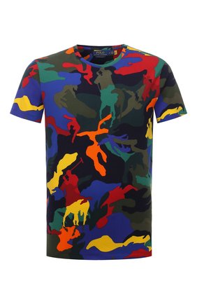 Мужская хлопковая футболка POLO RALPH LAUREN разноцветного цвета по цене 7955 руб., арт. 710842795 | Фото 1 Мужская хлопковая футболка POLO RALPH LAUREN разноцветного цвета, арт. 710842795 | Фото 1 (Материал внешний: Хлопок; Длина (для топов): Стандартные; Рукава: Короткие; Принт: С принтом)
