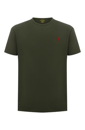 Мужская хлопковая футболка POLO RALPH LAUREN зеленого цвета по цене 6365 руб., арт. 710811284 | Фото 1 Мужская хлопковая футболка POLO RALPH LAUREN зеленого цвета, арт. 710811284 | Фото 1