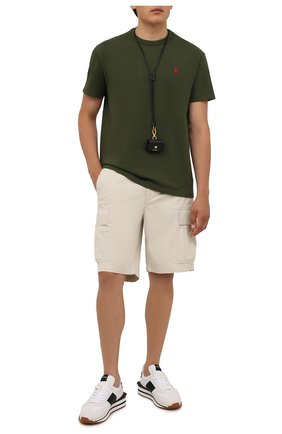 Мужская хлопковая футболка POLO RALPH LAUREN зеленого цвета по цене 6365 руб., арт. 710811284 | Фото 2 Мужская хлопковая футболка POLO RALPH LAUREN зеленого цвета, арт. 710811284 | Фото 2