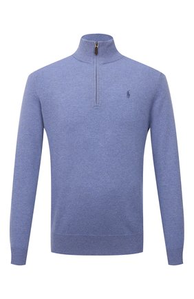 Мужской шерстяной джемпер POLO RALPH LAUREN голубого цвета по цене 15550 руб., арт. 710723053 | Фото 1 Мужской шерстяной джемпер POLO RALPH LAUREN голубого цвета, арт. 710723053 | Фото 1