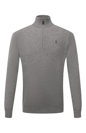Мужской шерстяной джемпер POLO RALPH LAUREN серого цвета по цене 15550 руб., арт. 710723053 | Фото 1 Мужской шерстяной джемпер POLO RALPH LAUREN серого цвета, арт. 710723053 | Фото 1