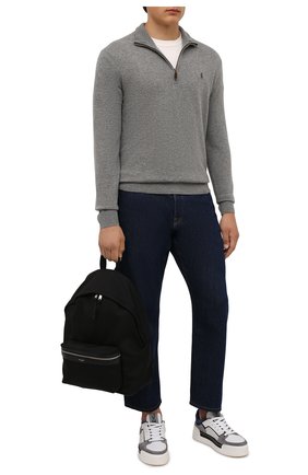 Мужской шерстяной джемпер POLO RALPH LAUREN серого цвета по цене 15550 руб., арт. 710723053 | Фото 2 Мужской шерстяной джемпер POLO RALPH LAUREN серого цвета, арт. 710723053 | Фото 2