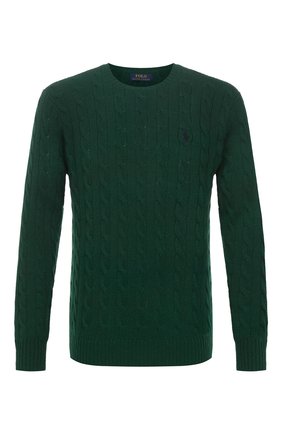 Мужской свитер из шерсти и кашемира POLO RALPH LAUREN зеленого цвета по цене 19000 руб., арт. 710719546 | Фото 1 Мужской свитер из шерсти и кашемира POLO RALPH LAUREN зеленого цвета, арт. 710719546 | Фото 1 (Материал внешний: Шерсть; Принт: Без принта; Длина (для топов): Стандартные; Рукава: Длинные; Стили: Кэжуэл; Мужское Кросс-КТ: Свитер-одежда)