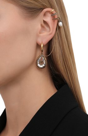 Женские моносерьга ALEXANDER MCQUEEN золотого цвета по цене 41050 руб., арт. 617645/I153T | Фото 2 Женские моносерьга ALEXANDER MCQUEEN золотого цвета, арт. 617645/I153T | Фото 2