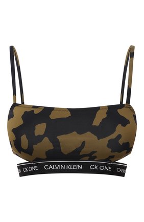 Женский бра-топ CALVIN KLEIN хаки цвета по цене 6805 руб., арт. KW0KW01434 | Фото 1 Женский бра-топ CALVIN KLEIN хаки цвета, арт. KW0KW01434 | Фото 1
