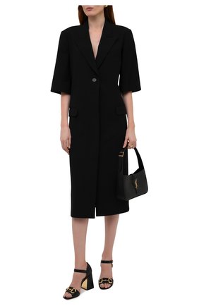 Женские кожаные босоножки baby GUCCI черного цвета по цене 76550 руб., арт. 655411/BK000 | Фото 2 Женские кожаные босоножки baby GUCCI черного цвета, арт. 655411/BK000 | Фото 2