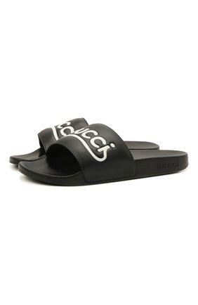 Женские кожаные шлепанцы pursuit GUCCI черного цвета по цене 35900 руб., арт. 659947/DIR00 | Фото 1 Женские кожаные шлепанцы pursuit GUCCI черного цвета, арт. 659947/DIR00 | Фото 1