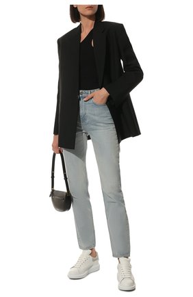 Женские кожаные кеды ALEXANDER MCQUEEN светло-серого цвета по цене 38300 руб., арт. 553770/WHGP7 | Фото 2 Женские кожаные кеды ALEXANDER MCQUEEN светло-серого цвета, арт. 553770/WHGP7 | Фото 2 (Материал внутренний: Натуральная кожа; Подошва: Платформа)