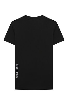 Детская хлопковая футболка DSQUARED2 черного цвета по цене 6905 руб., арт. DQ0289-D00MM | Фото 2 Детская хлопковая футболка DSQUARED2 черного цвета, арт. DQ0289-D00MM | Фото 2