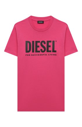 Детская хлопковая футболка DIESEL фуксия цвета по цене 2995 руб., арт. 00J4P6-00YI9 | Фото 1 Детская хлопковая футболка DIESEL фуксия цвета, арт. 00J4P6-00YI9 | Фото 1