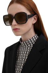 Женские солнцезащитные очки JIMMY CHOO черного цвета, арт. CL0E 807 | Фото 2 (Региональные ограничения белый список (Axapta Mercury): RU; Тип очков: С/з; Оптика Гендер: оптика-женское; Очки форма: Прямоугольные)