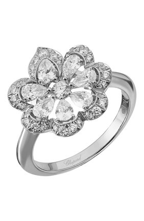 Женские кольцо CHOPARD бесцветного цвета по цене 1209600 руб., арт. 828347-1010 | Фото 1 Женские кольцо CHOPARD бесцветного цвета, арт. 828347-1010 | Фото 1 (Материал сплава: Белое золото)