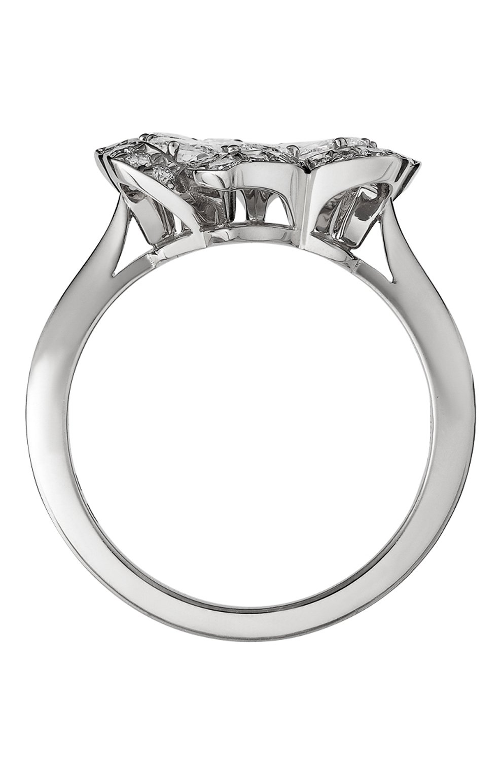 Женские кольцо CHOPARD бесцветного цвета, арт. 828347-1010 | Фото 3 (Материал сплава: Белое золото)