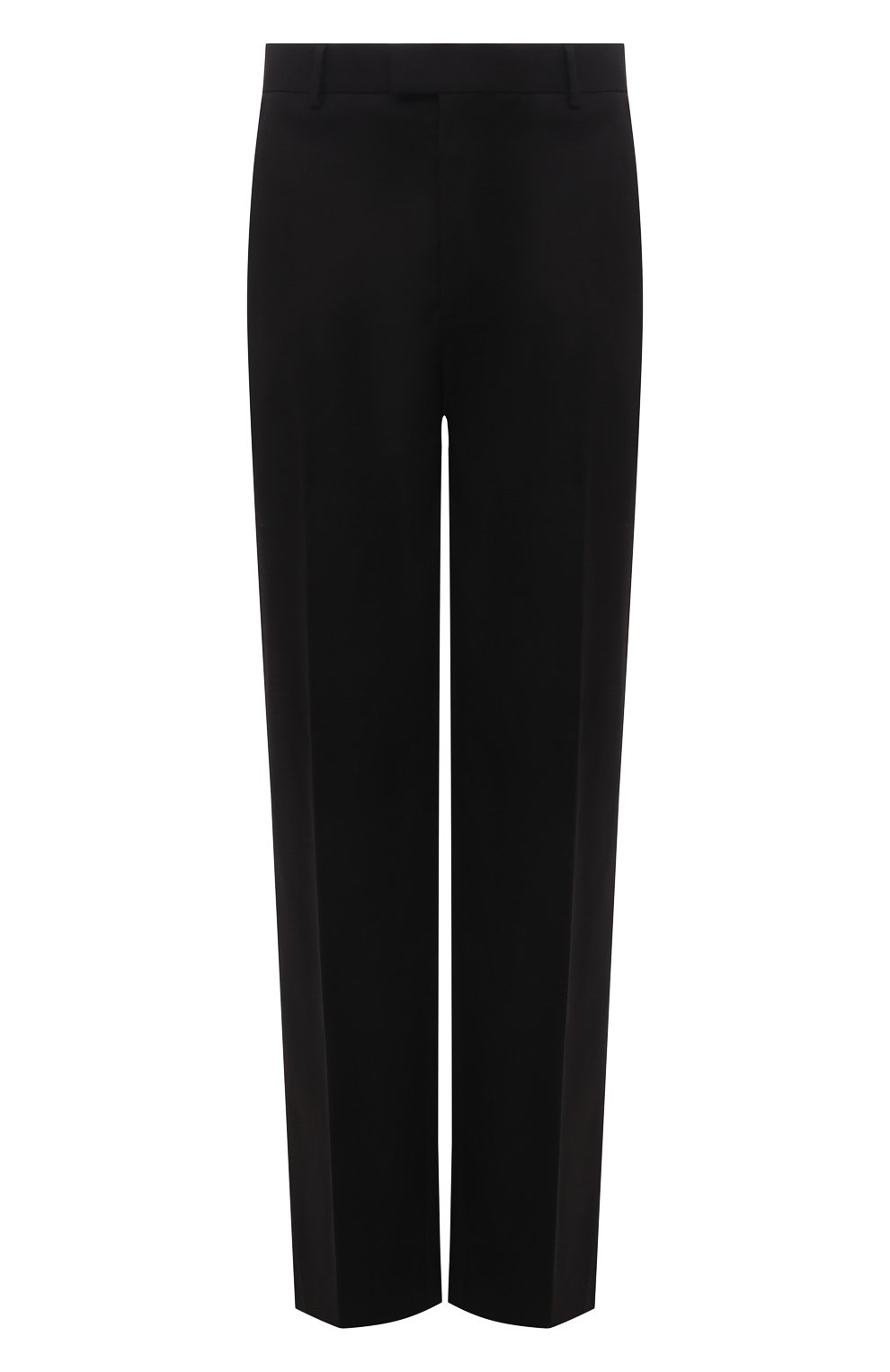 Мужские хлопковые брюки BOTTEGA VENETA черного цвета, арт. 666392/V0KF0 | Фото 1 (Длина (брюки, джинсы): Стандартные; Случай: Повседневный; Материал внешний: Хлопок; Стили: Минимализм)