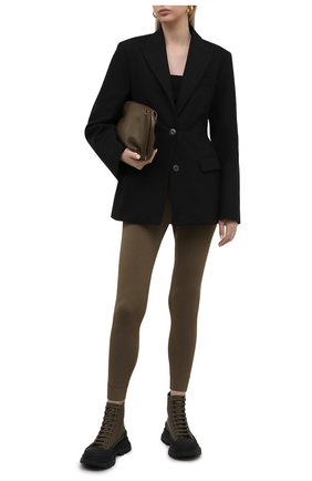 Женские кожаные ботинки ALEXANDER MCQUEEN хаки цвета по цене 57800 руб., арт. 633900/WHYK3 | Фото 2 Женские кожаные ботинки ALEXANDER MCQUEEN хаки цвета, арт. 633900/WHYK3 | Фото 2 (Каблук высота: Низкий; Материал внутренний: Натуральная кожа; Подошва: Платформа; Женское Кросс-КТ: Хайкеры-ботинки)