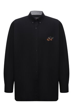 Мужская хлопковая рубашка PAUL&SHARK черного цвета по цене 28900 руб., арт. 11313140/C00/48-50 | Фото 1 Мужская хлопковая рубашка PAUL&SHARK черного цвета, арт. 11313140/C00/48-50 | Фото 1