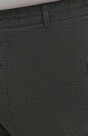 Мужские шерстяные брюки BRIONI темно-серого цвета, арт. RPL20P/09AG8/M0ENA | Фото 5 (Big sizes: Big Sizes; Материал внешний: Шерсть; Длина (брюки, джинсы): Стандартные; Случай: Повседневный; Материал подклада: Синтетический материал, Хлопок; Стили: Кэжуэл)