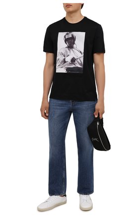 Мужская хлопковая футболка LIMITATO черного цвета, арт. EVER LAST/T-SHIRT | Фото 2 (Материал внешний: Хлопок; Рукава: Короткие; Длина (для топов): Стандартные; Стили: Гранж; Принт: С принтом)