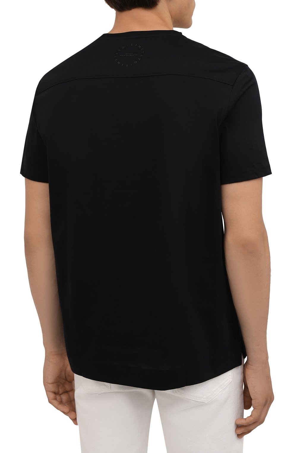 Мужская хлопковая футболка LIMITATO черного цвета, арт. MAKE UP/T-SHIRT | Фото 4 (Рукава: Короткие; Длина (для топов): Стандартные; Стили: Гранж; Принт: С принтом; Материал внешний: Хлопок)