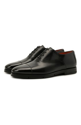 Мужские кожаные оксфорды SANTONI черного цвета по цене 59950 руб., арт. MCCG17756SI5EVRTN01 | Фото 1 Мужские кожаные оксфорды SANTONI черного цвета, арт. MCCG17756SI5EVRTN01 | Фото 1