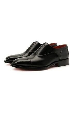 Мужские кожаные оксфорды SANTONI черного цвета по цене 63800 руб., арт. MCLG17757BB8IVVDN01 | Фото 1 Мужские кожаные оксфорды SANTONI черного цвета, арт. MCLG17757BB8IVVDN01 | Фото 1