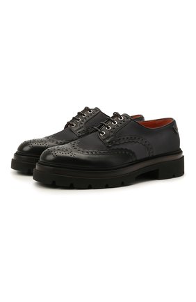 Мужские кожаные дерби SANTONI черного цвета по цене 53900 руб., арт. MGMG17800JK4EZ0LN51 | Фото 1 Мужские кожаные дерби SANTONI черного цвета, арт. MGMG17800JK4EZ0LN51 | Фото 1