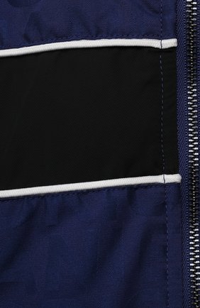 Детского куртка EMPORIO ARMANI синего цвета, арт. 6KHBP9/1NWEZ/9M | Фото 3 (Рукава: Длинные; Материал внешний: Синтетический материал; Кросс-КТ НВ: Куртки; Материал подклада: Хлопок; Ростовка одежда: 6 мес | 68 см)