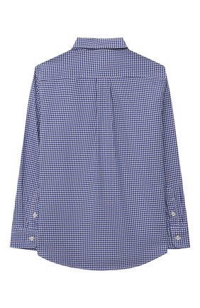 Детская хлопковая рубашка POLO RALPH LAUREN голубого цвета по цене 6465 руб., арт. 322845293 | Фото 2 Детская хлопковая рубашка POLO RALPH LAUREN голубого цвета, арт. 322845293 | Фото 2